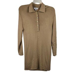 & Other Stories Womens S Tan Beige Sweater Dress Fall Cottage Core Boho Simple